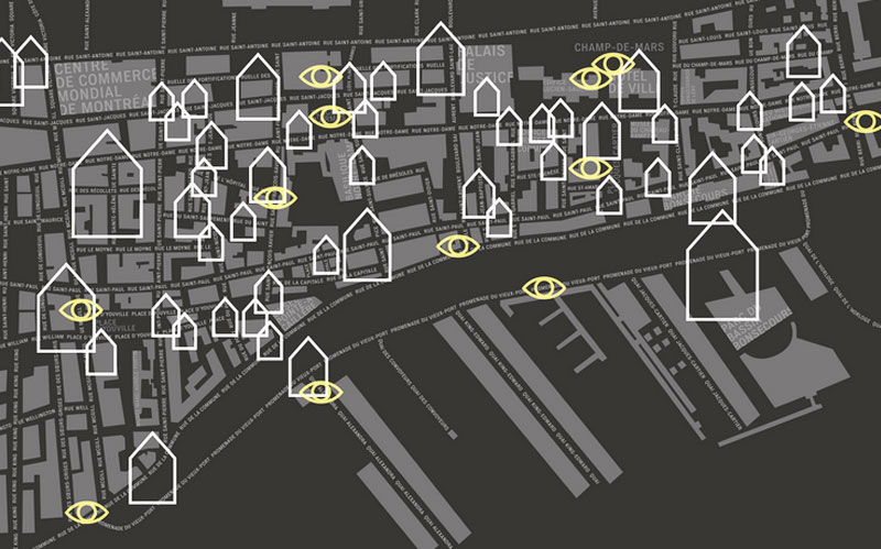 Activité inusité dans le Vieux-Montréal