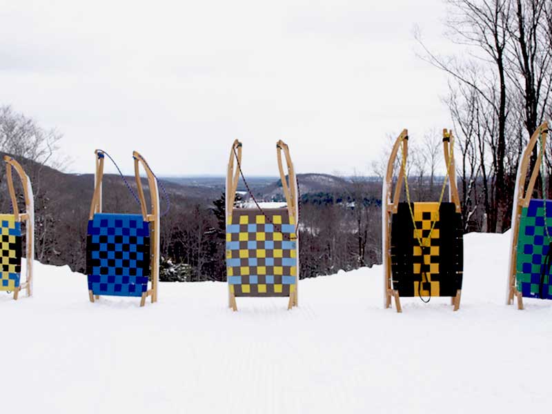 Luge alpine à la montagne Vallée du Parc : escapade weekend hiver en Mauricie