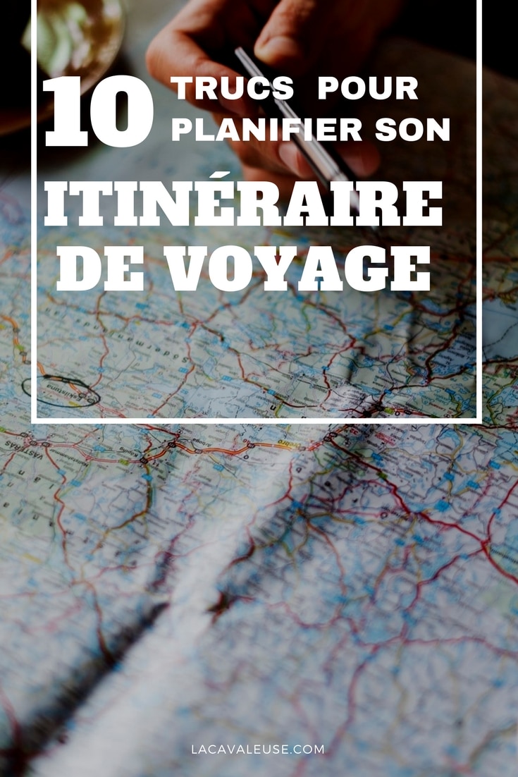 Planifier itineraire voyage